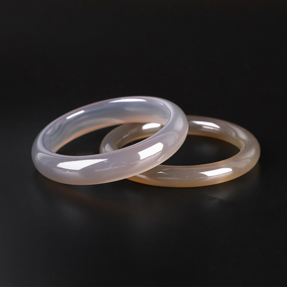 Agate jade natural material bangle - joylif