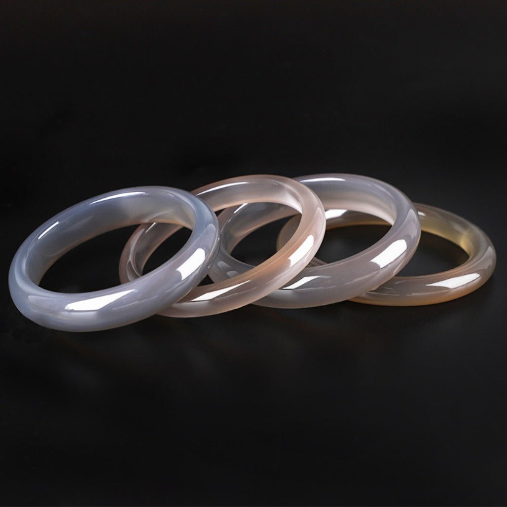 Agate jade natural material bangle - joylif