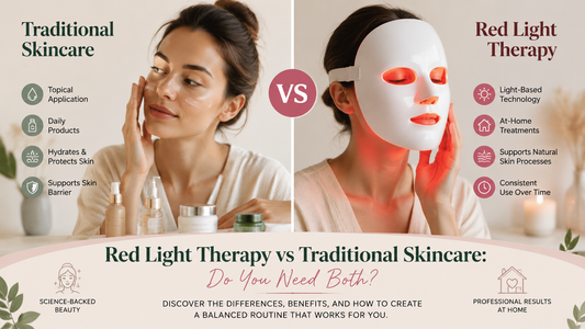 Red Light Therapy vs Traditional Skincare: Do You Need Both?