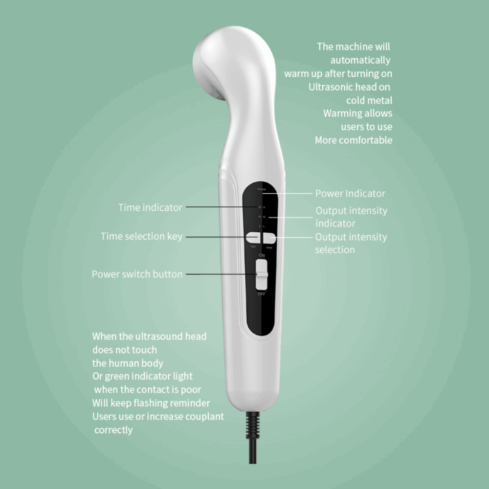 ultrasonic deep tissue massager