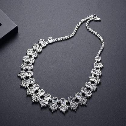 Bridal accessory set chain, wedding dress, zirconia necklace