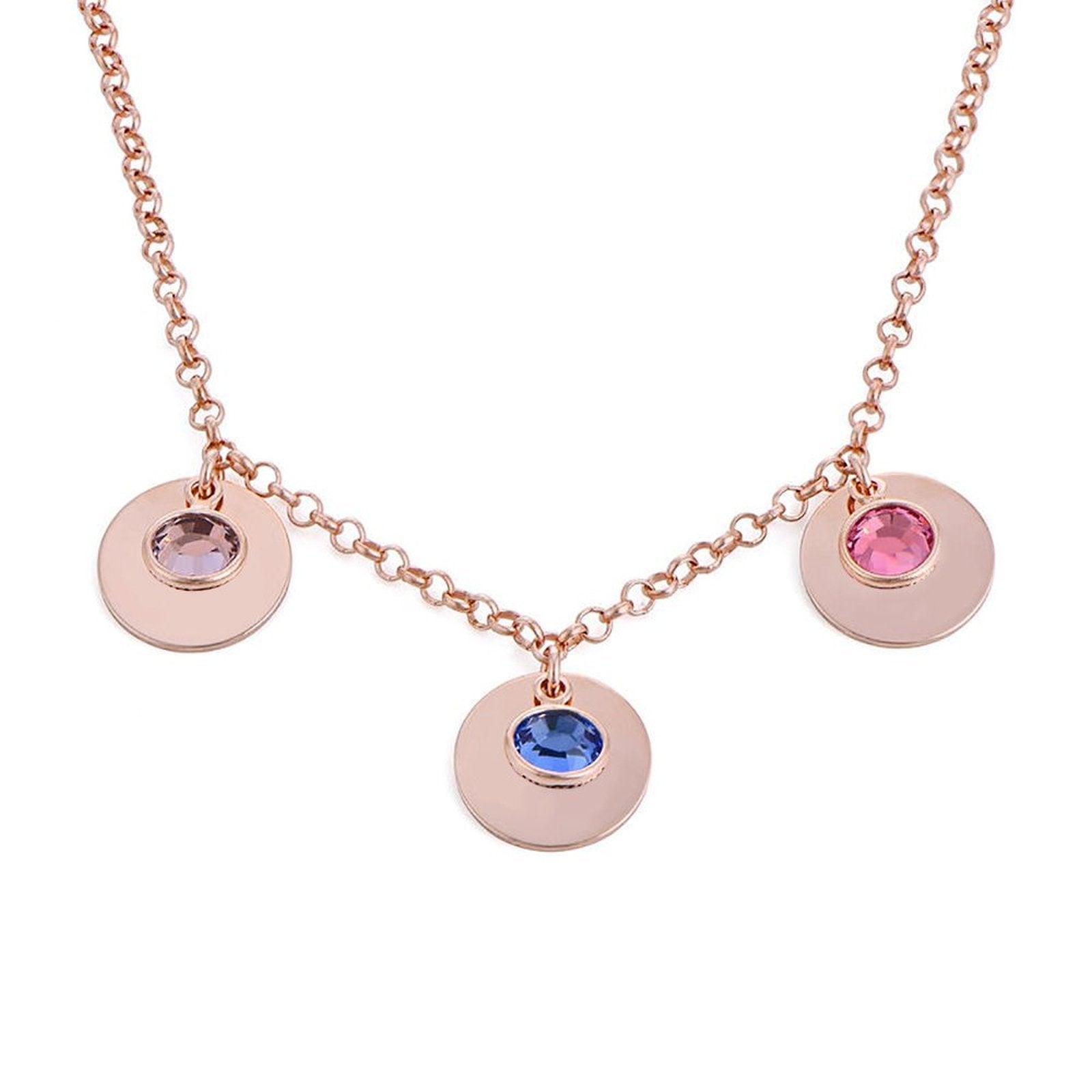 Birthday Stone Pendant Necklace - joylif