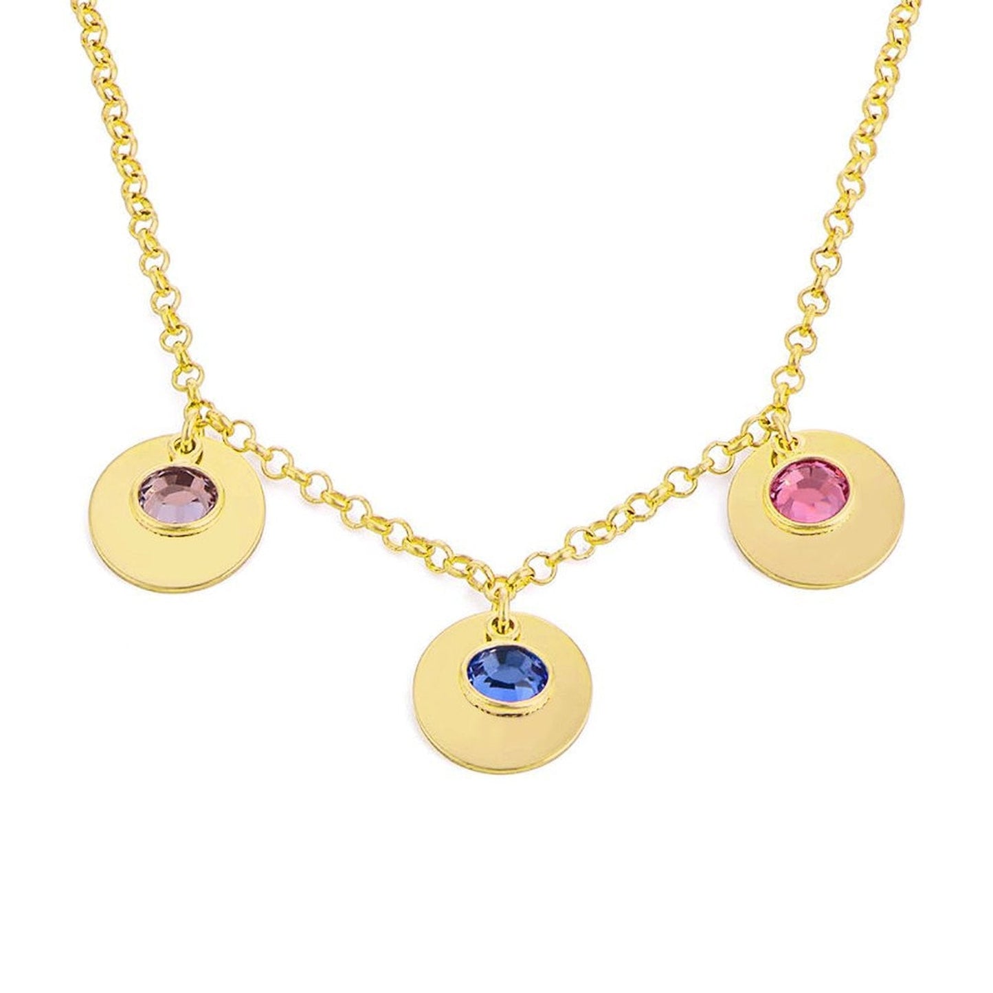 Birthday Stone Pendant Necklace - joylif
