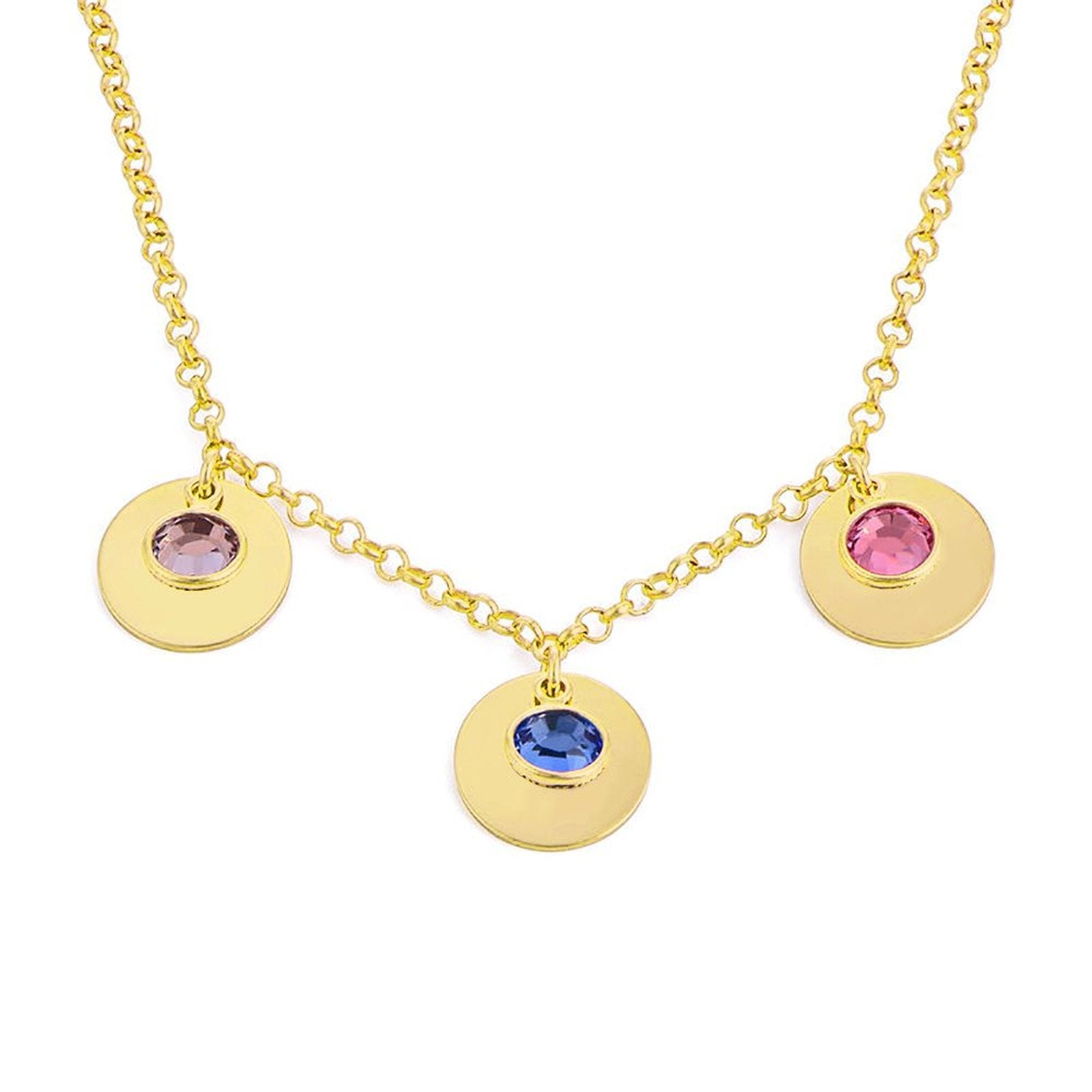 Birthday Stone Pendant Necklace - joylif