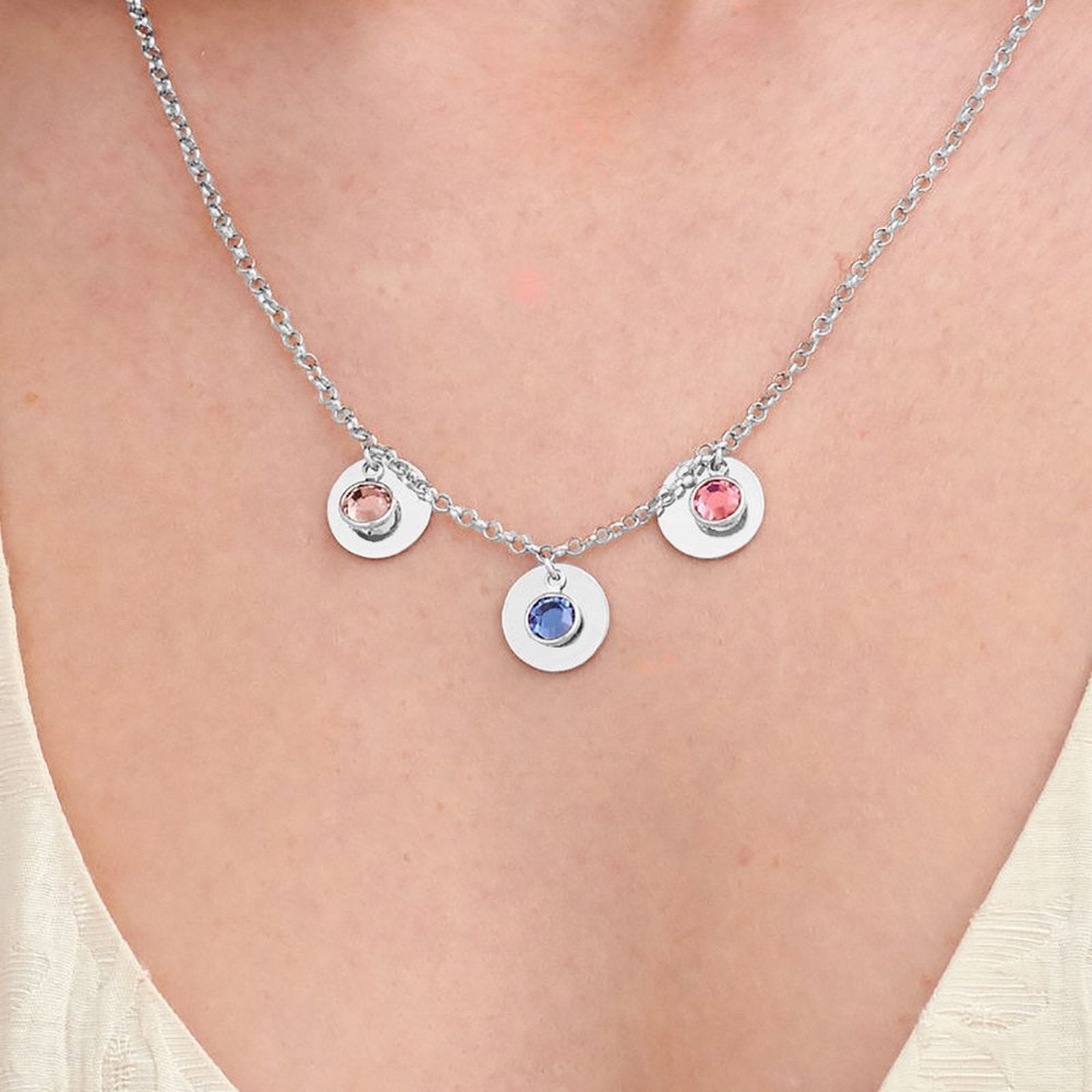 Birthday Stone Pendant Necklace - joylif