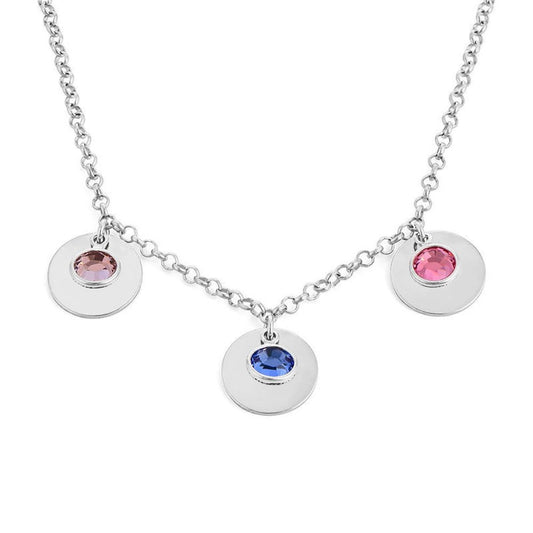 Birthday Stone Pendant Necklace - joylif