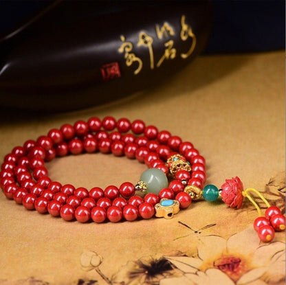 Diwangsha (Imperial - grade Cinnabar) Bracelet - joylif