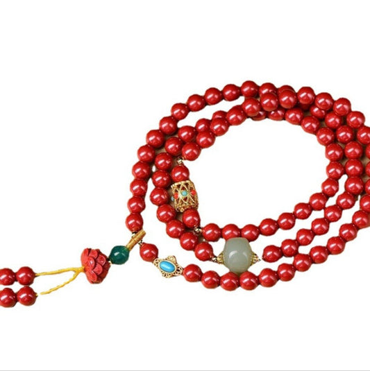 Diwangsha (Imperial - grade Cinnabar) Bracelet - joylif