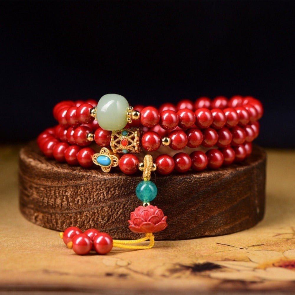 Diwangsha (Imperial - grade Cinnabar) Bracelet - joylif