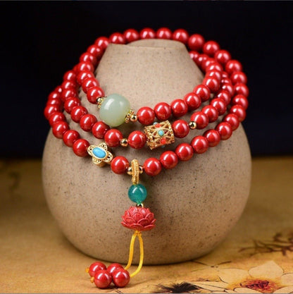 Diwangsha (Imperial - grade Cinnabar) Bracelet - joylif
