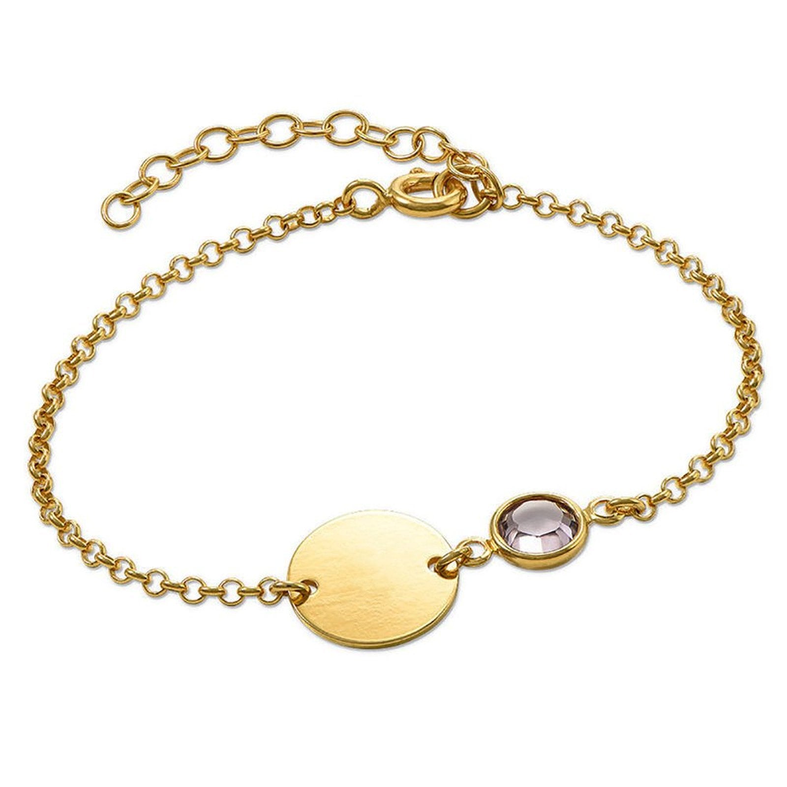 Gem Letter Bracelet - joylif