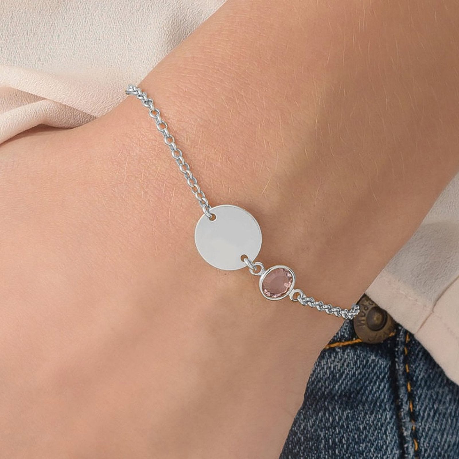 Gem Letter Bracelet - joylif