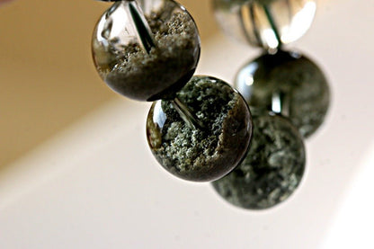‌Green Ghost Quartz Bracelet - Verdant Jubao Pen Green Ghost Crystal Bracelet - joylif