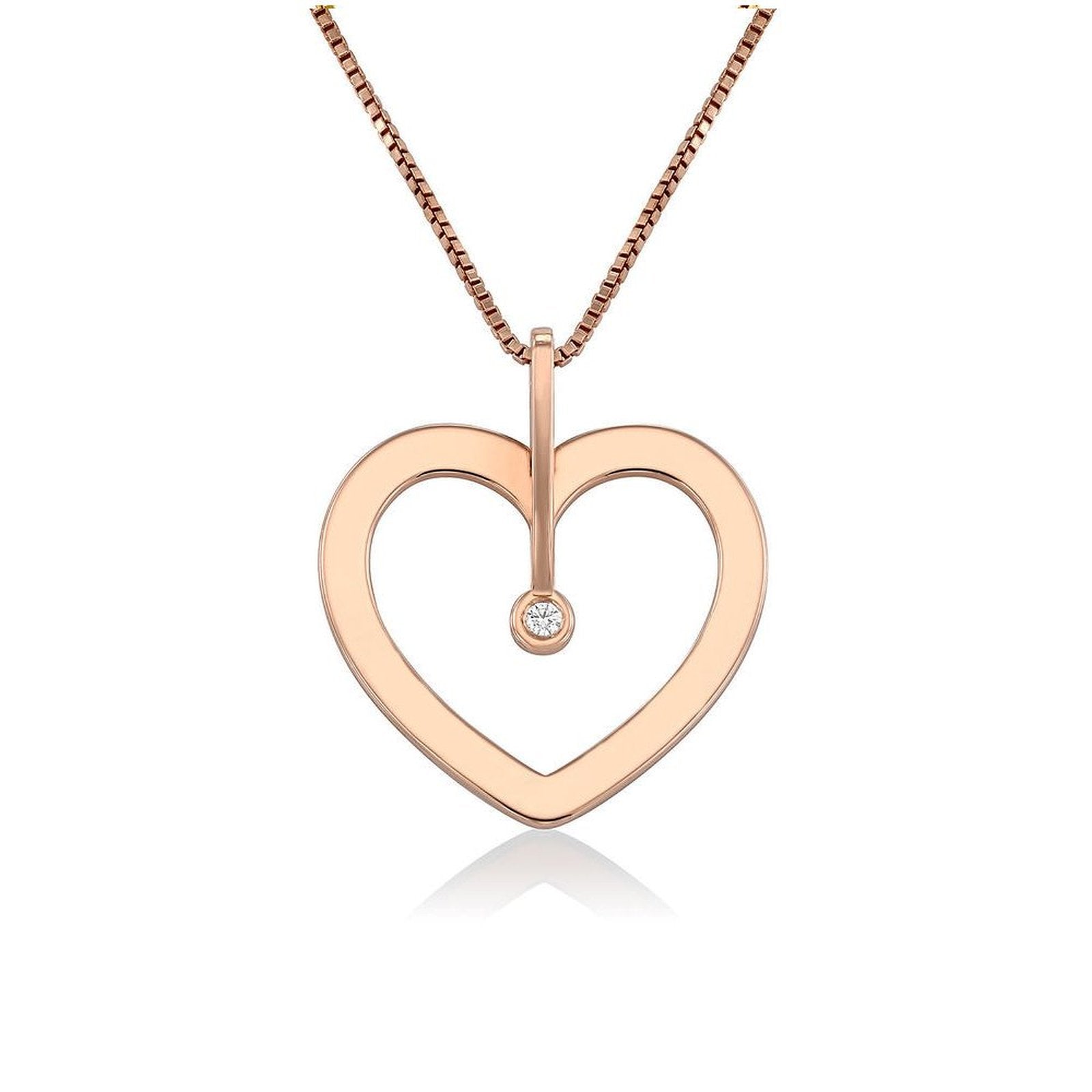 Heart Shaped Zirconia Necklace - joylif