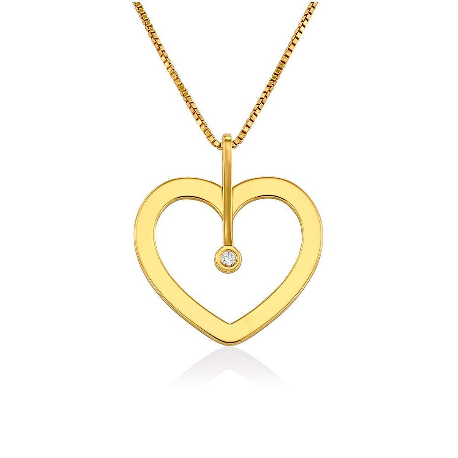 Heart Shaped Zirconia Necklace - joylif