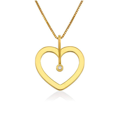 Heart Shaped Zirconia Necklace - joylif
