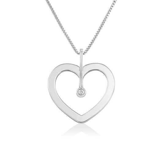 Heart Shaped Zirconia Necklace - joylif
