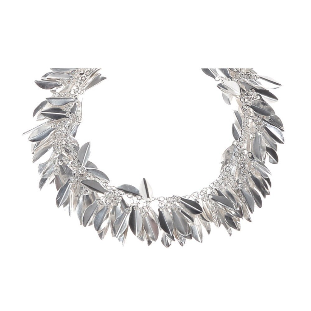 S925 sterling silver grass skirt series swaying charm necklace - joylif