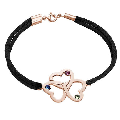 Three Heart Interwoven Bracelet - joylif