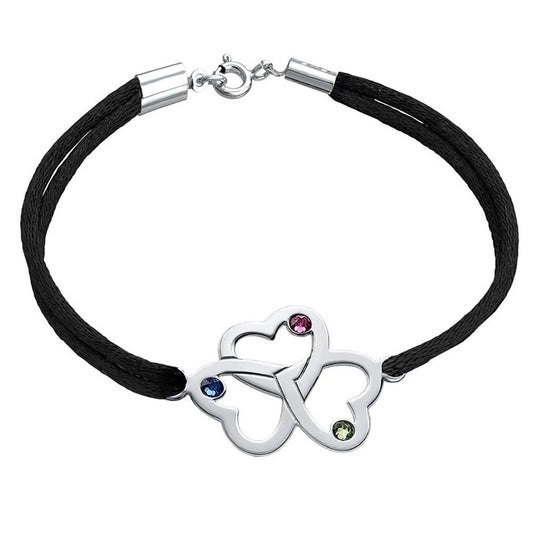 Three Heart Interwoven Bracelet - joylif